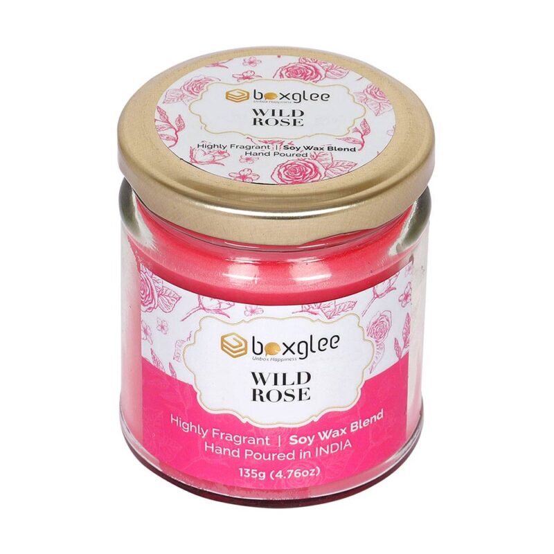 Boxglee Rose Scented Big Jar Candles