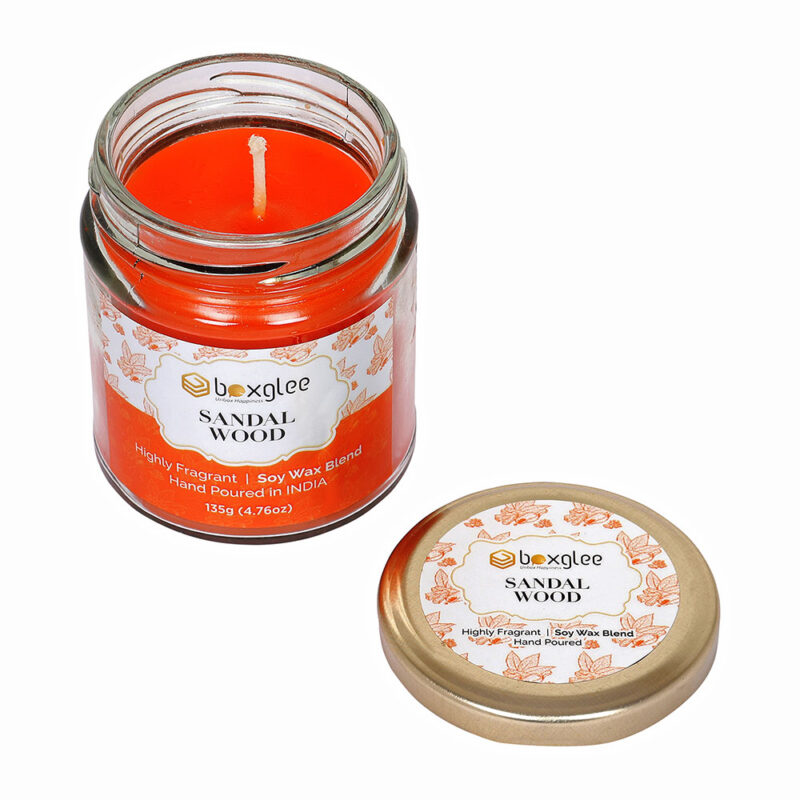 Boxglee Sandalwood Scented Big Jar Candles