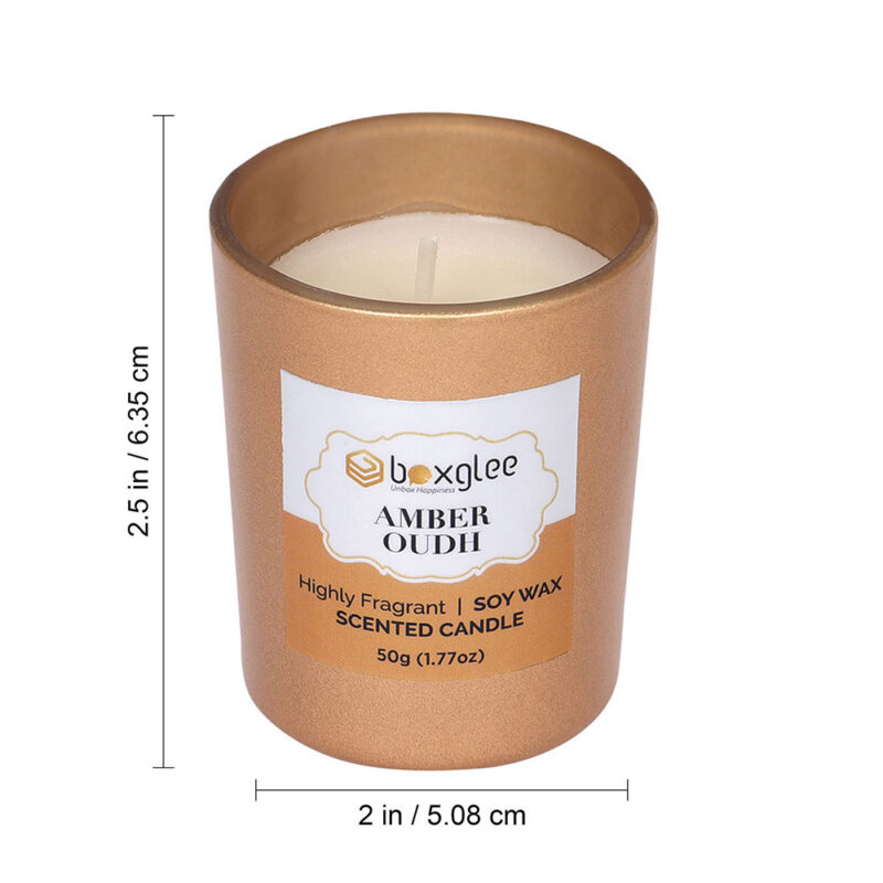 Votive Scented Candle Amber Oudh Fragrance